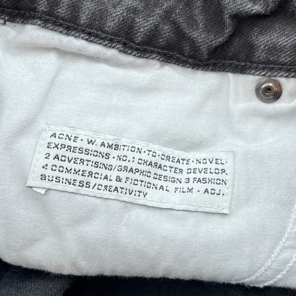 Acne jeans black denim Hex Cash - Picture 6 of 14